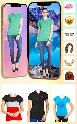 Women T-Shirt Photo Editor screenshot 1