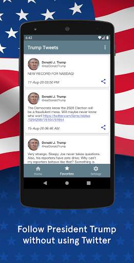 Trump Tweets screenshot 1