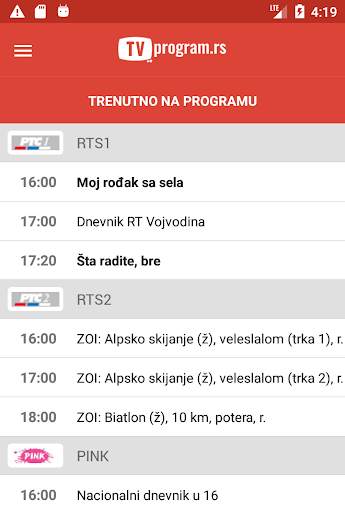 TV Program Srbija screenshot 1