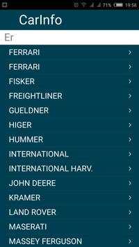 Car Info screenshot 1