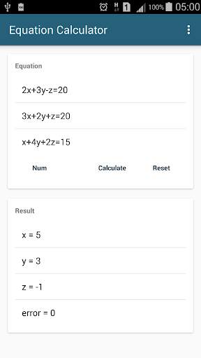 Algebra Equation Calculator screenshot 1