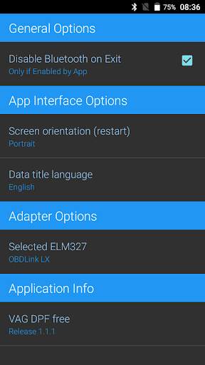 VAG DPF lite screenshot 2