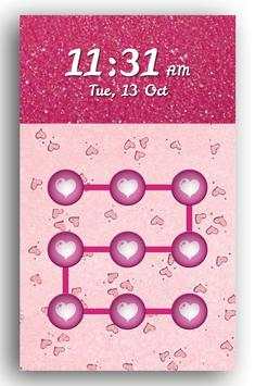 Heart Pattern Lock Screen screenshot 5