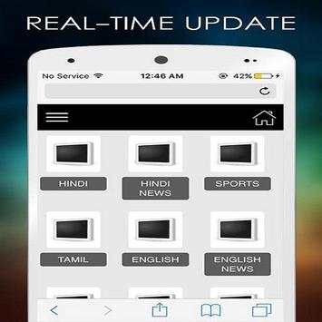 4G Live Tv :HD mobile Tv;3G Tv screenshot 1