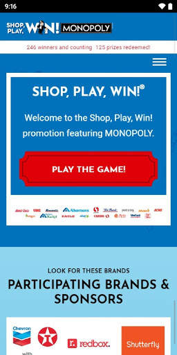 Shop, Play, Win!® MONOPOLY screenshot 1
