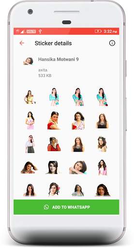 Hansika Motwani Stickers 4 WhatsApp screenshot 4