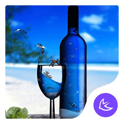 Seaside-APUS Launcher theme 668.0.1001