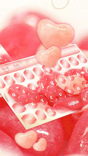 Sweet Pink Love Candy Keyboard screenshot 3