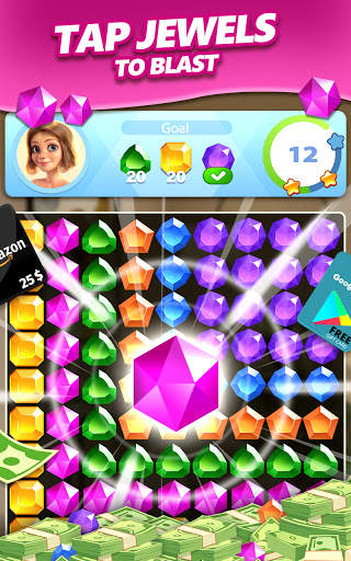 Jewel Blast & Diamond Crush Puzzle Game to BIG WIN screenshot 12