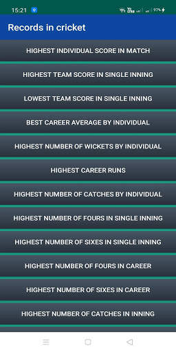 Cricket World Records скриншот 2