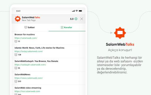SalamWeb Tarayıcı: Müslümanlar için İnternet Uyg. screenshot 13