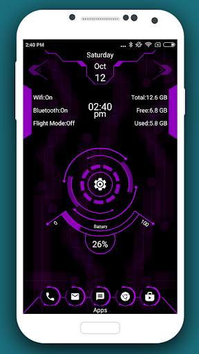 Innovational Launcher 2019 - hi-tech theme screenshot 8