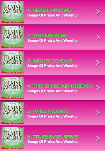 Songs Of Praise And Worship screenshot 2