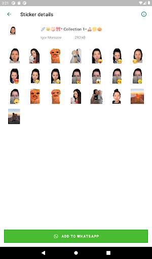 Bella Poarch from TikTok WhatsAspp Stickers screenshot 5