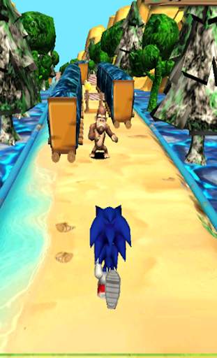 Blue Hedgehog Adventure Dash - New Jungle screenshot 1