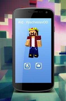 Skins Youtubers MineWorld screenshot 9