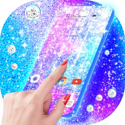 Neon Glitter Live Wallpaper & Animated Keyboard 3.63