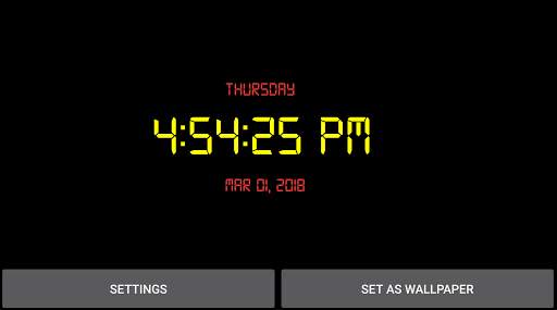 Digital Clock Live Wallpaper screenshot 11