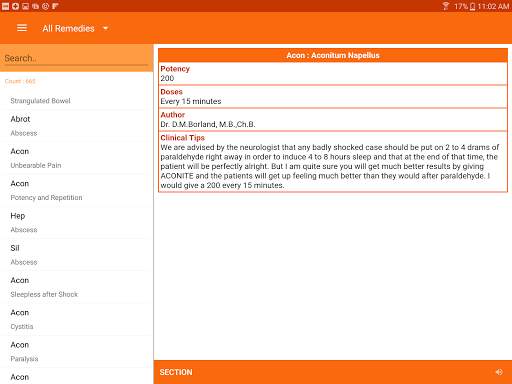 Homeopathic Clinical Tips Lite screenshot 6
