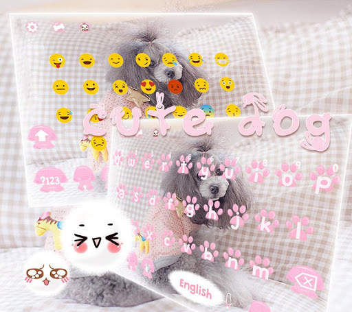 Cute Dog Keyboard Theme screenshot 2