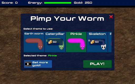 Wormie worm game screenshot 12