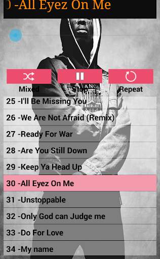 2Pac Songs Offline ( tupac Songs without internet) screenshot 2