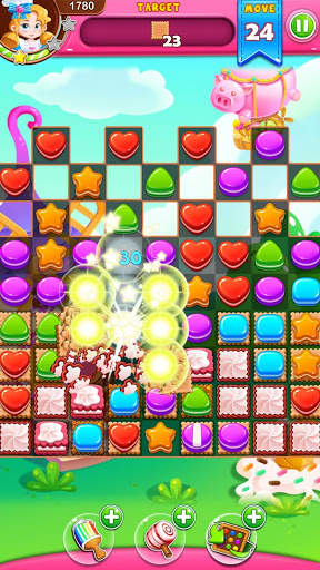 ขนมระเบิด - จับคู่ 3 เกมฟรี screenshot 4