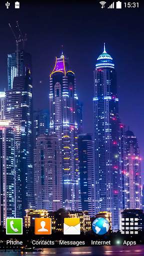 Dubai Night Live Wallpaper screenshot 3