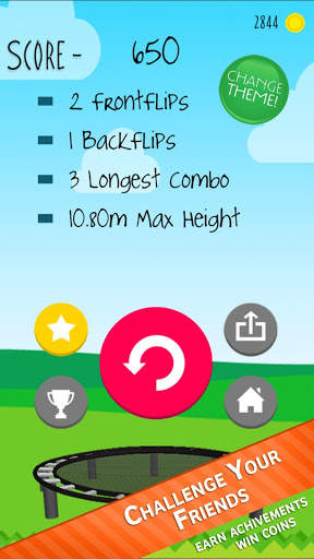 Stickman Trampoline FREE Backflip Jump Flip Master screenshot 10