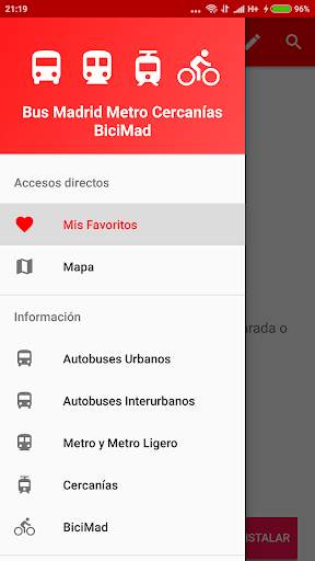 Bus Madrid Metro Cercanias ES screenshot 1