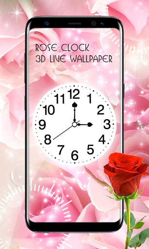 Rose Clock 3D Live Wallpaper screenshot 4