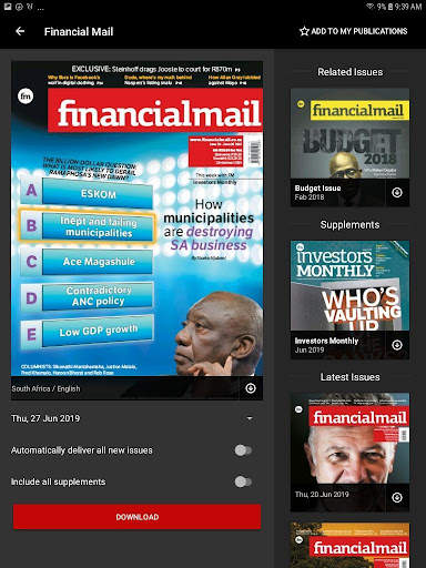 Financial Mail E-Edition screenshot 2