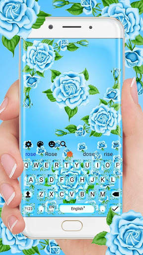 Blue Rose Keyboard Theme screenshot 1