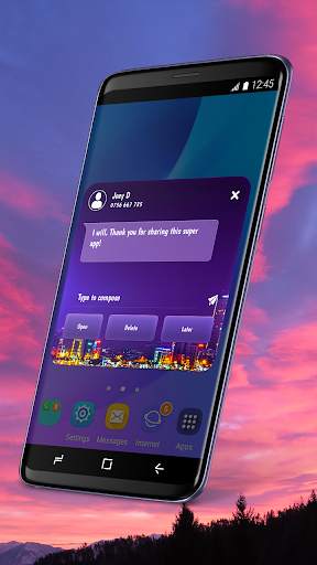 Wallpaper SMS Theme screenshot 3