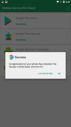 Mobile Services Kit Install Check screenshot 2