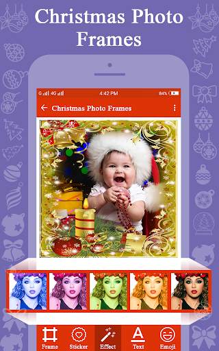 Christmas Photo Frames HD Photo Editor Frame 3 تصوير الشاشة