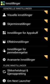 Next Launcher Norwegian Lang screenshot 3