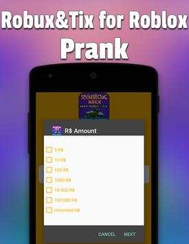 Robux For Roblox Prank screenshot 3