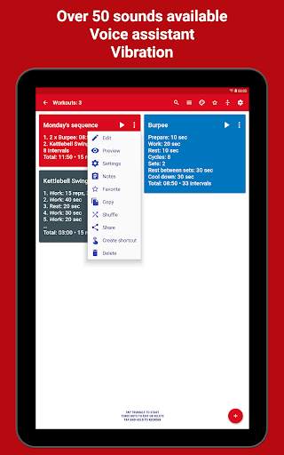Tabata Timer: Interval Timer Workout Timer HIIT screenshot 21