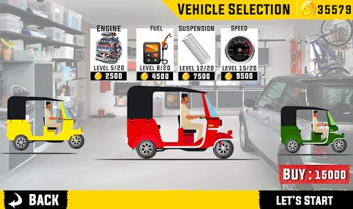 Mountain Tuk Tuk Rickshaw Driver - 2D Racing 2020 screenshot 11