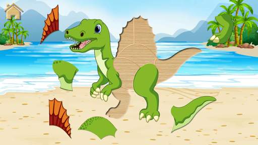 Funny Dinosaurs Kids Puzzles, full game. screenshot 5
