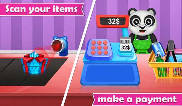 Panda Supermarket Shopping Fun screenshot 3