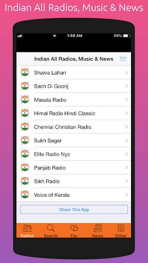 Indian All Radios, Music & All Indian Newspapers screenshot 3