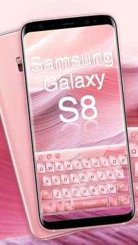 Keyboard for Galaxy S8 Pink screenshot 1