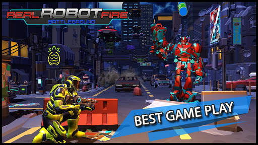 Real Robot Fire Battleground : Free Sci-fi Firing screenshot 4