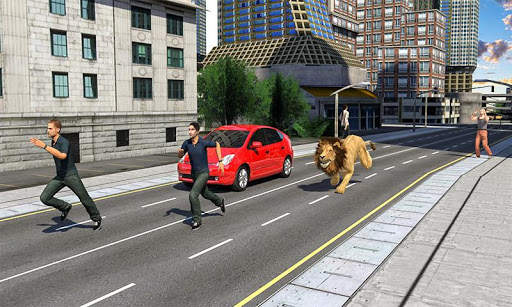Angry Lion City Attack : Animal Hunting Simulator स्क्रीनशॉट 2
