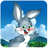 Spring Easter Egg Bunny icon