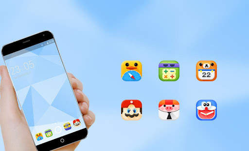 Comic theme: Cute cartoon comic story C launcher screenshot 7
