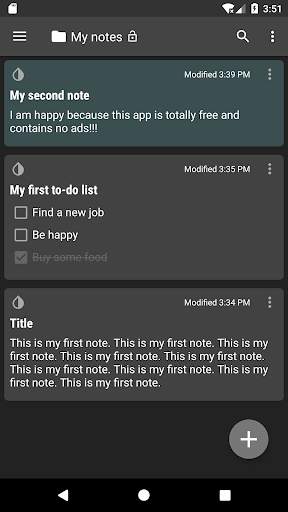 Daff Quick Notes - notepad with folder protection 4 تصوير الشاشة