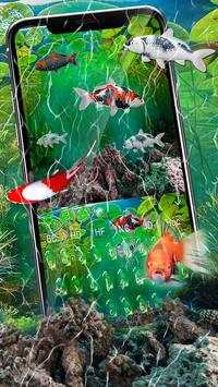 3D Lively Koi Fish Keyboard Theme screenshot 1